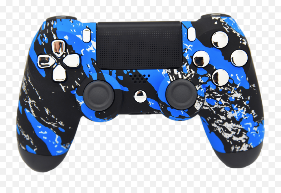Blue Splatter Ps4 Modded Rapid Fire Controller Works With All Games Cod Infinite Warfare Destiny Dropshot Akimbo U0026 More - Blue And White Ps4 Controller Png,Infinite Warfare Png