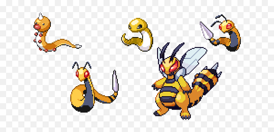 I Made Beedrilldragonite A Little While Back For Request - Cartoon Png,Dragonite Png