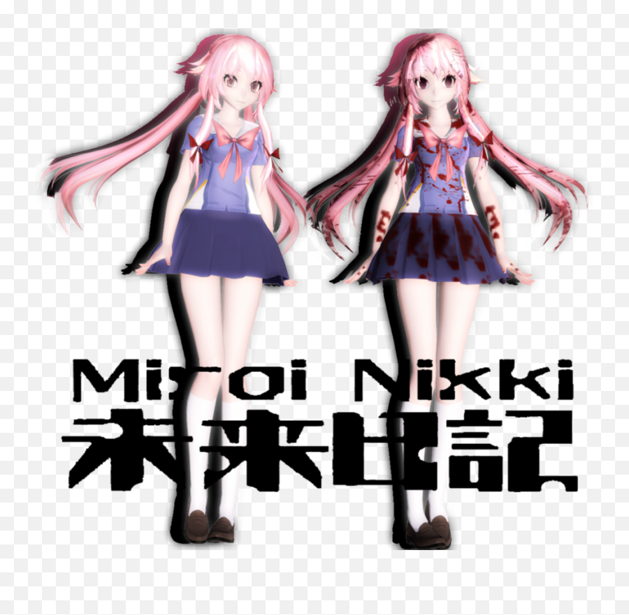 Download Hd Yuno Gasai Mirai Nikki - Yuno Gasai Mmd Dl Png,Yuno Gasai Png