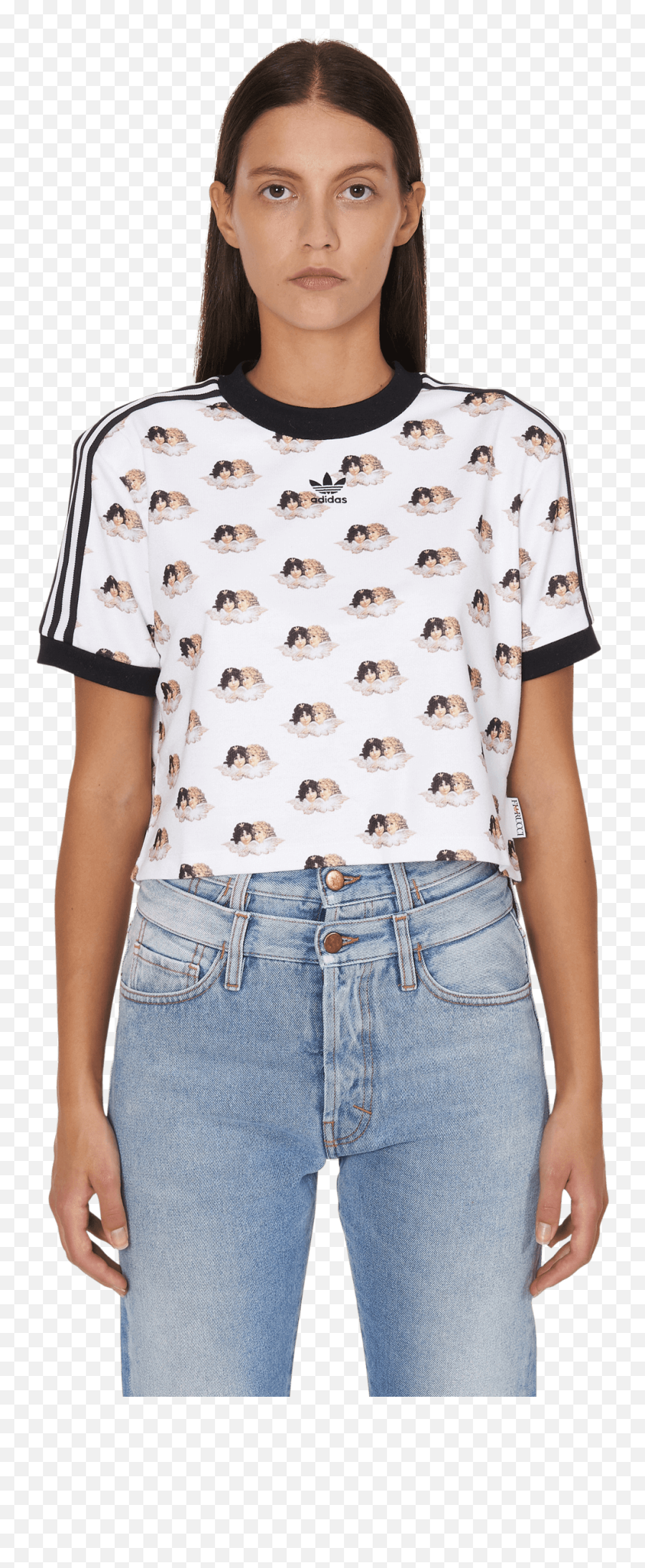 Fiorucci T - Shirt Short Sleeve Png,Adidas Logo Transparent