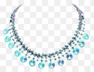 Diamond Jewellery Png Transparent Images - Background Blue Necklace