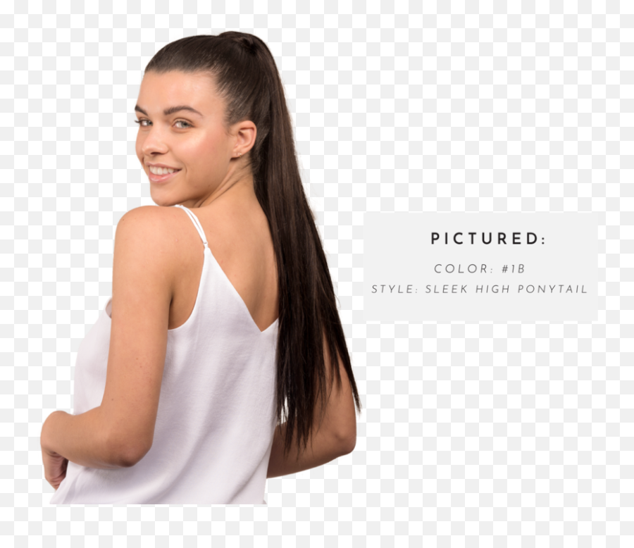 Ponytail Extensions Joi Hair - Girl Png,Ponytail Png