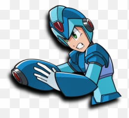Megaman X Half Peeker Sticker - Man png