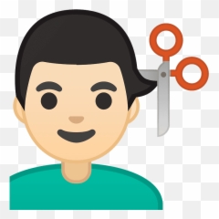 Man Getting Haircut Emoji Clipart Free Download Transparent - Emoji Docteur png