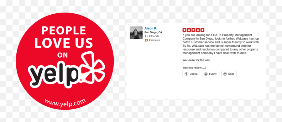 Chula Vista Property Management Company Welease San Diego - Dot Png,Yelp Review Logo