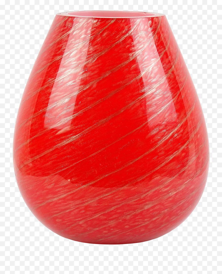 Fratelli Toso Murano Vintage Red Aventurine Candy Cane Italian Art Glass Mid Century Flower Vase - Vase Png,Candy Cane Transparent
