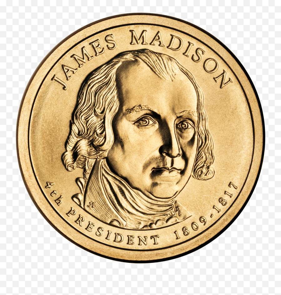 James Madison Presidential - James Madison Coin Png,Dolares Png