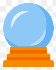 Crystal Ball Icon - Clipart Full Size Blue png