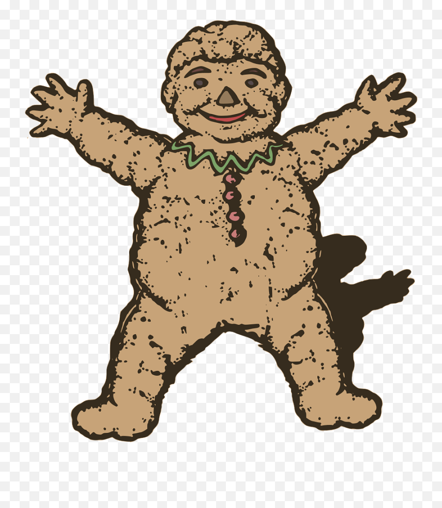 Vintage Gingerbread Man Transparent Png - Gingerbread Man,Gingerbread Man Transparent