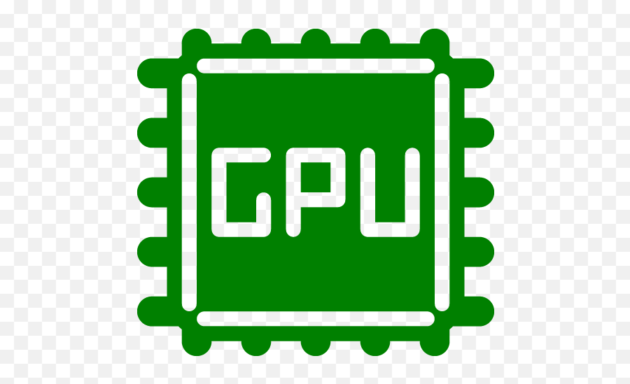 Green Cpu Icon - Free Green Computer Hardware Icons Icon Gpu Png,Cpu Png