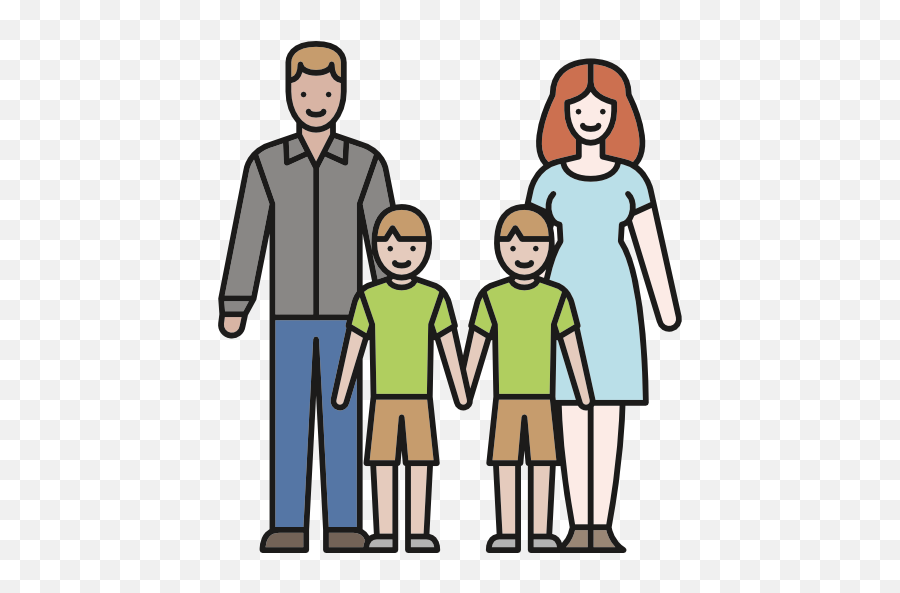 Parents Father People Love Mother Twins Sons Family Icon - Family With Twin Sons Clipart Png,Family Png Icon