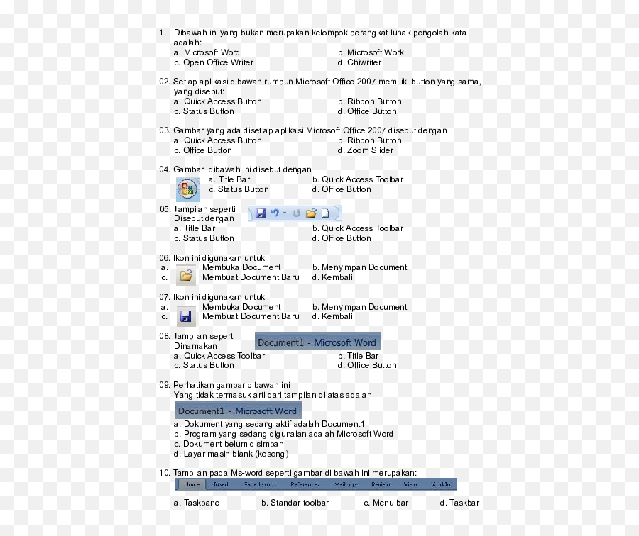 Gambar Quick Access Toolbar Paling Baru - Nama Gambar Diatas Adalah A Toolbar B Tandar Png,Fungsi Icon Pada Tab Review Microsoft Word 2007