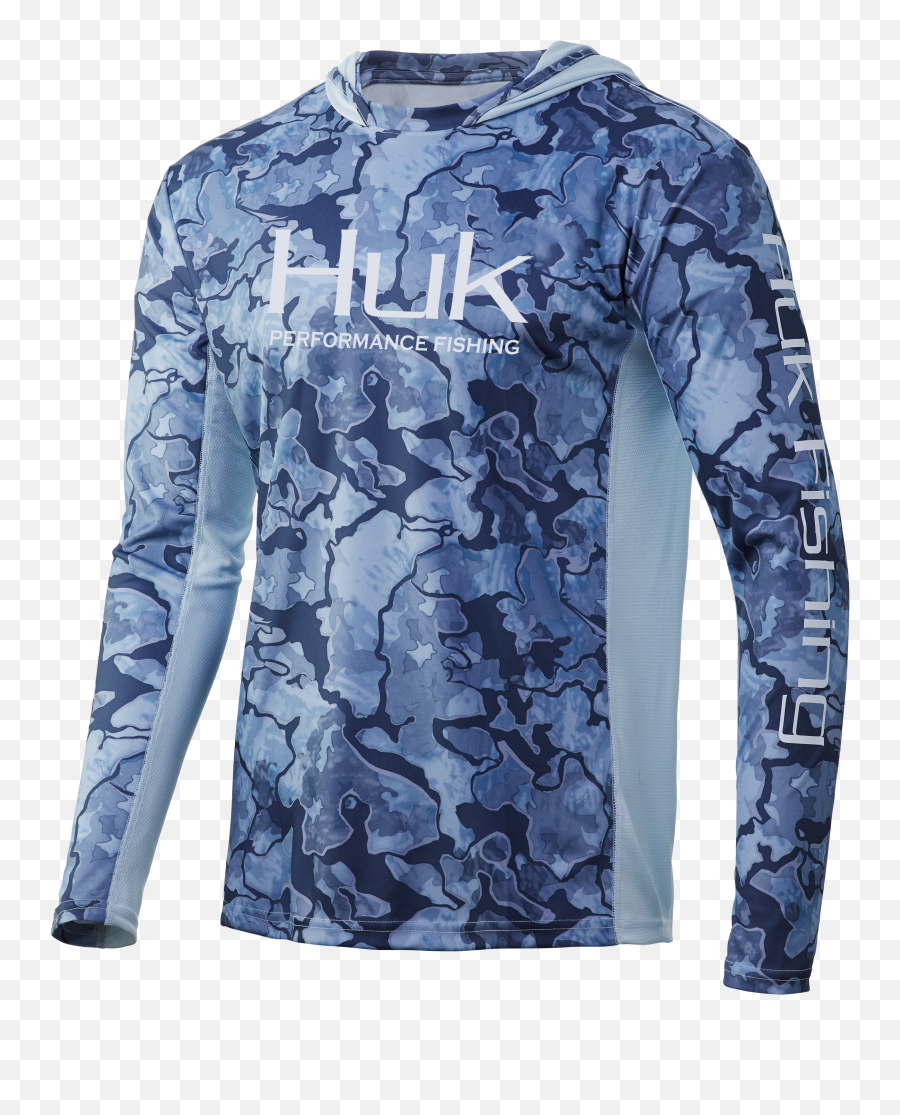 Huk Icon X Current Camo Hoodie - Huk Fishing Long Sleeve Shirts Png,Huk Kryptek Icon