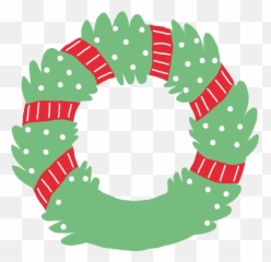 Christmas Wreath Illustration In Png Svg - Decorative