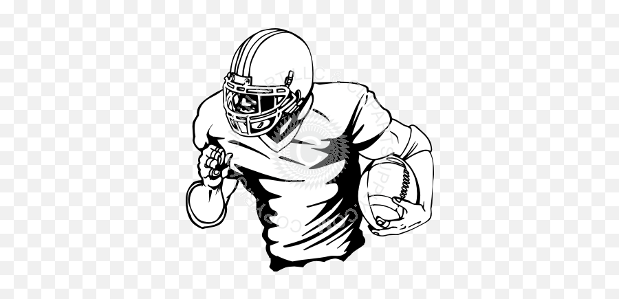 Drawing Football Players - American Football Clip Art Black And White Png,American Football Png