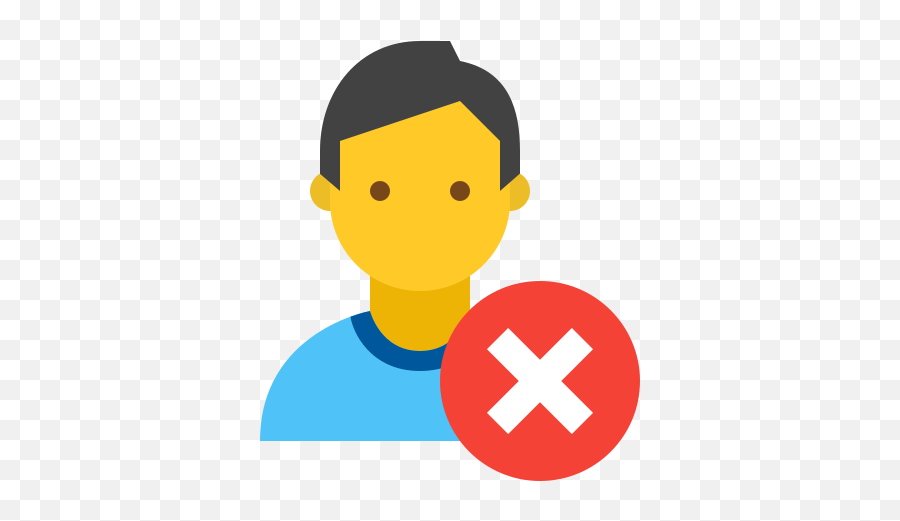 Denied Skin Type 7 Icon In Color Style - Icon Person Vector Png,Denied Icon