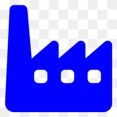 Blue Factory 2 Icon - Free blue icons png