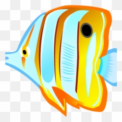 Tropical Fish Clipart Ocean With - Tropical Fish Clipart Transparent Background Png,Ocean Transparent Background