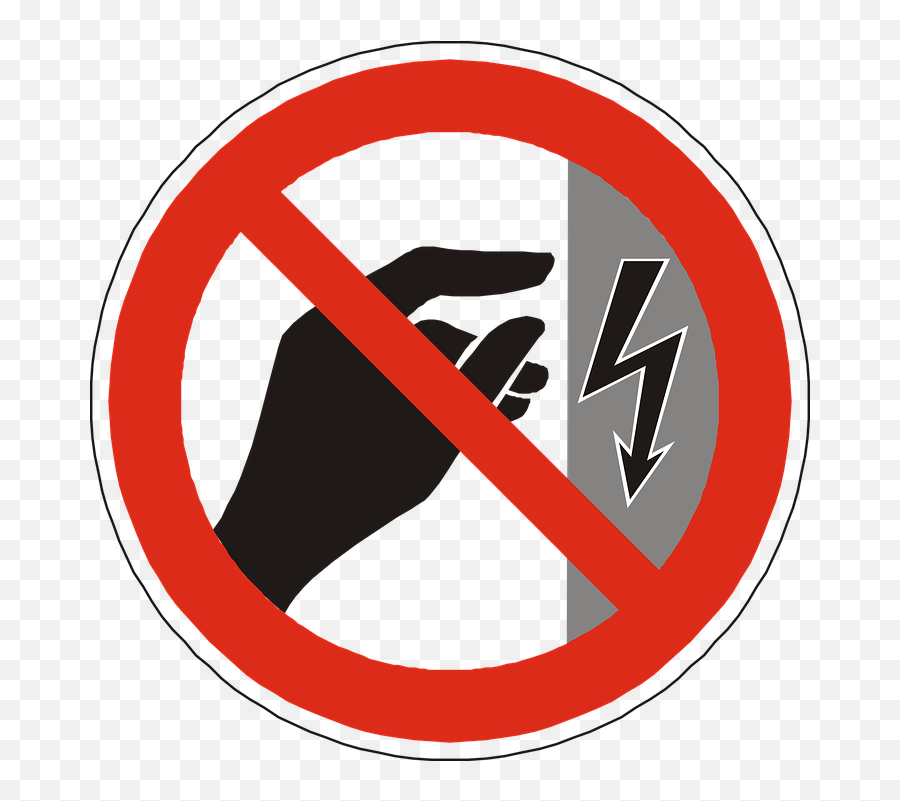 Danger Electricity Touch - Food With Circle Through Png,Touch Png