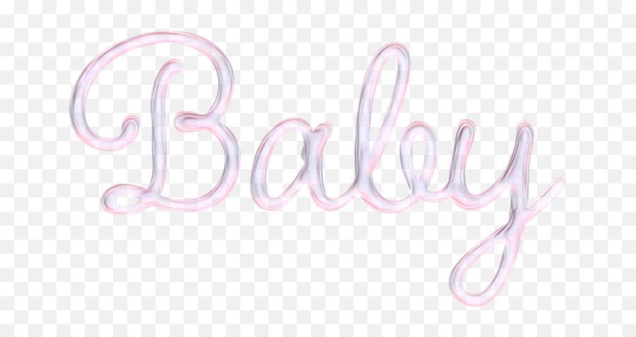 Word Art Baby Glass - Calligraphy Png,Word Png