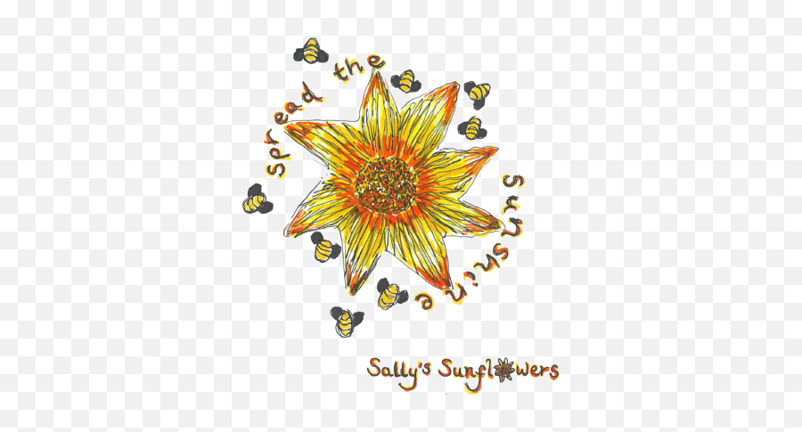 Sallyu0027s Sunflowers U0027letters Of Loveu0027 Hand Painted Wooden Initial Letters - Sunflowers By Gilly Page Jewellery Png,Sunflower Logo