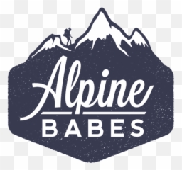 Alpine Babes Logo Instagram Account - Sign Png,Mountains Logo