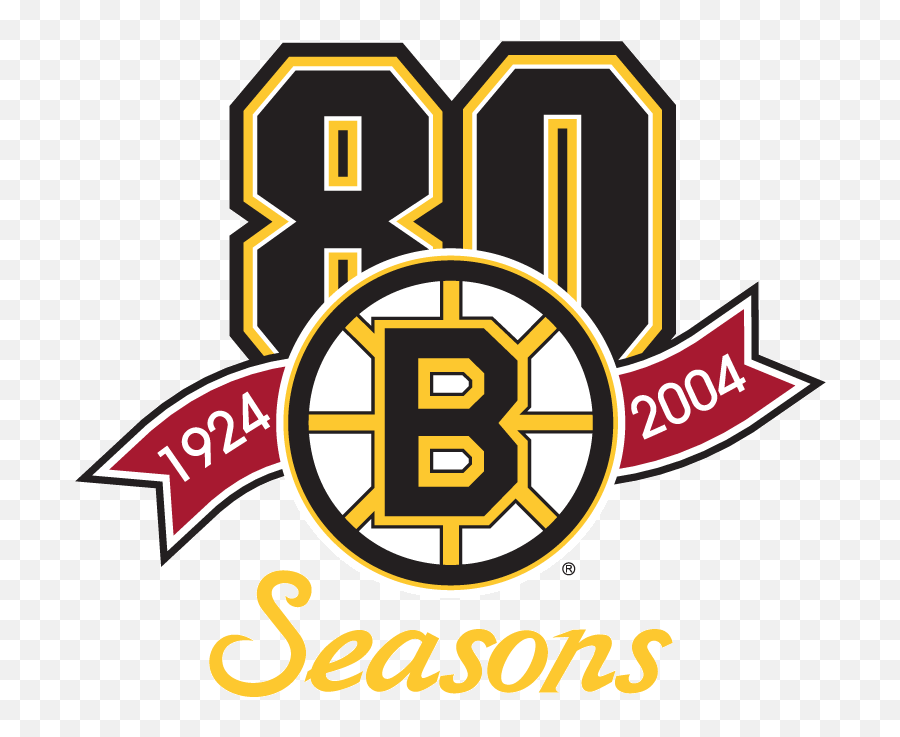 Boston Bruins Anniversary Logo Clipart - Boston Bruins Png,Boston Bruins Logo Png