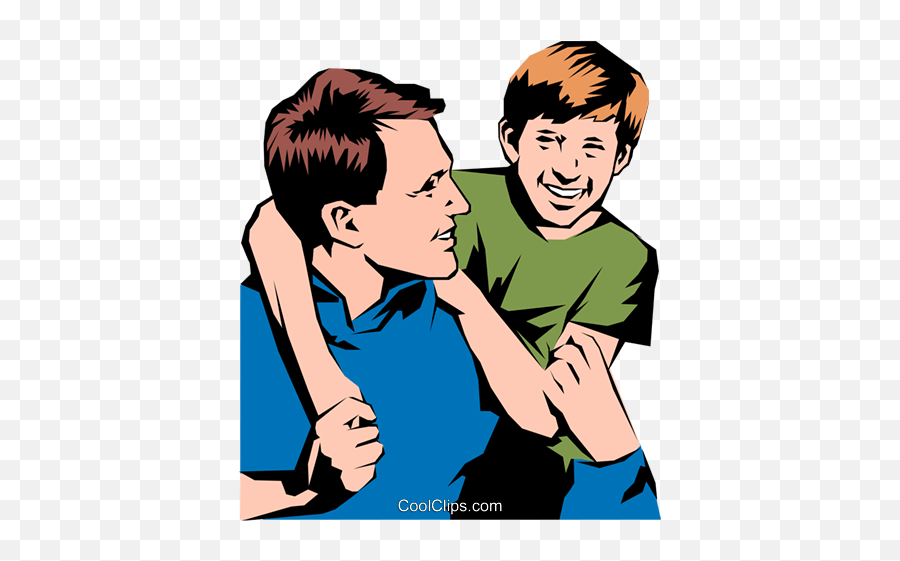 Father Son Royalty Free Vector Clip - Father And Son Illustration Png,Father And Son Png
