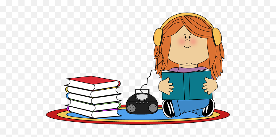Reading Clip Art - Reading Images Listening To Cd Clipart Png,Book Clip Art Png