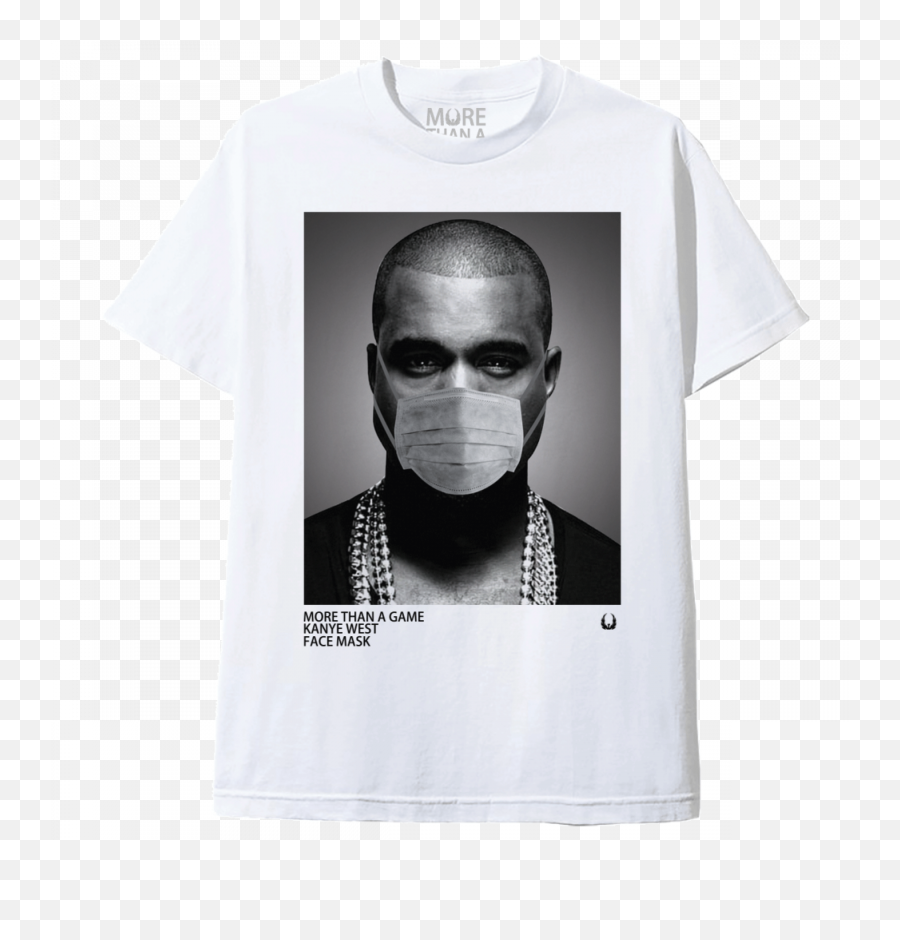 More Than A Game - Tee Shirt Unisex Kanye West Face Mask Monochrome Png,Kanye West Transparent