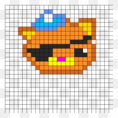 Kandi Patterns For Cuffs - Newest Pony Bead Patterns Pokemon Grass Symbol Pixel Art Png,Octonauts Logo