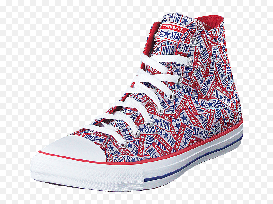 Cuck Taylor All Star Logo Play Redwhite - Outdoor Shoe Png,Red Stars Logo