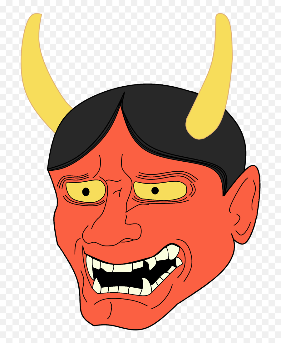Sinister - Oni Draws Stuff U2014 Yeah I Drew A Red Oni Mask In My Cartoon Png,Oni Mask Png