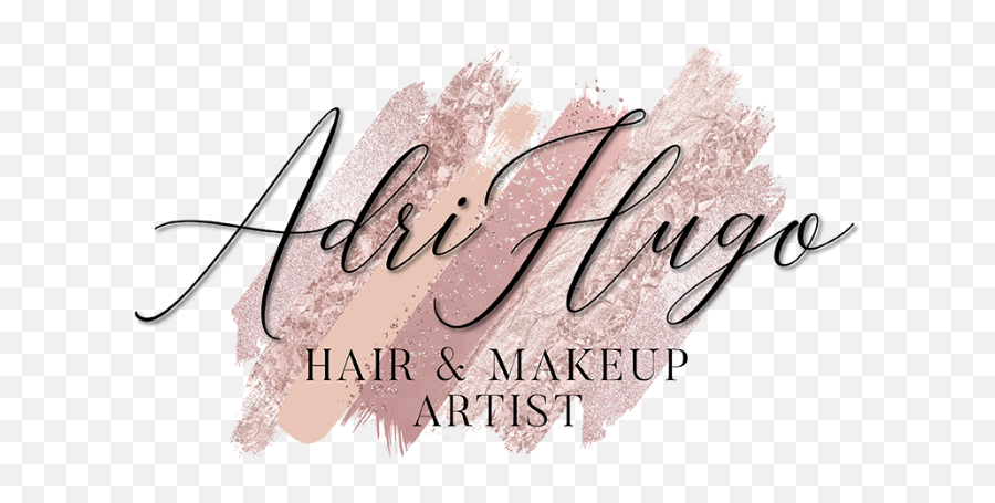 Adri Hugo - Wedding Hair And Makeup Specialist Calligraphy Png,Makeup Artist Logo