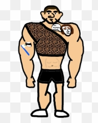Strong Man Cell Hd Png Download - Strong Man Cartoon,Strong Man Png
