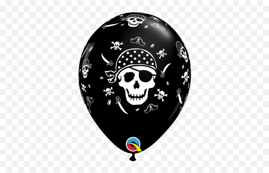 Pirate Skull U0026 Cross Bones - Blue Skeleton Print Balloons Png,Pirate Skull Png