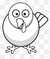 Bird Clipart Png - Christmas Bird Clipart Chicken Black