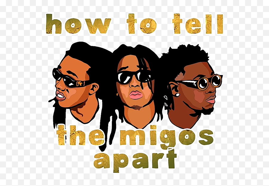 Migos Apart Cool Shower Curtain - Hair Design Png,Migos Png