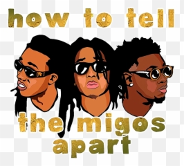 Migos Apart Cool Shower Curtain - Hair Design Png,Migos Png