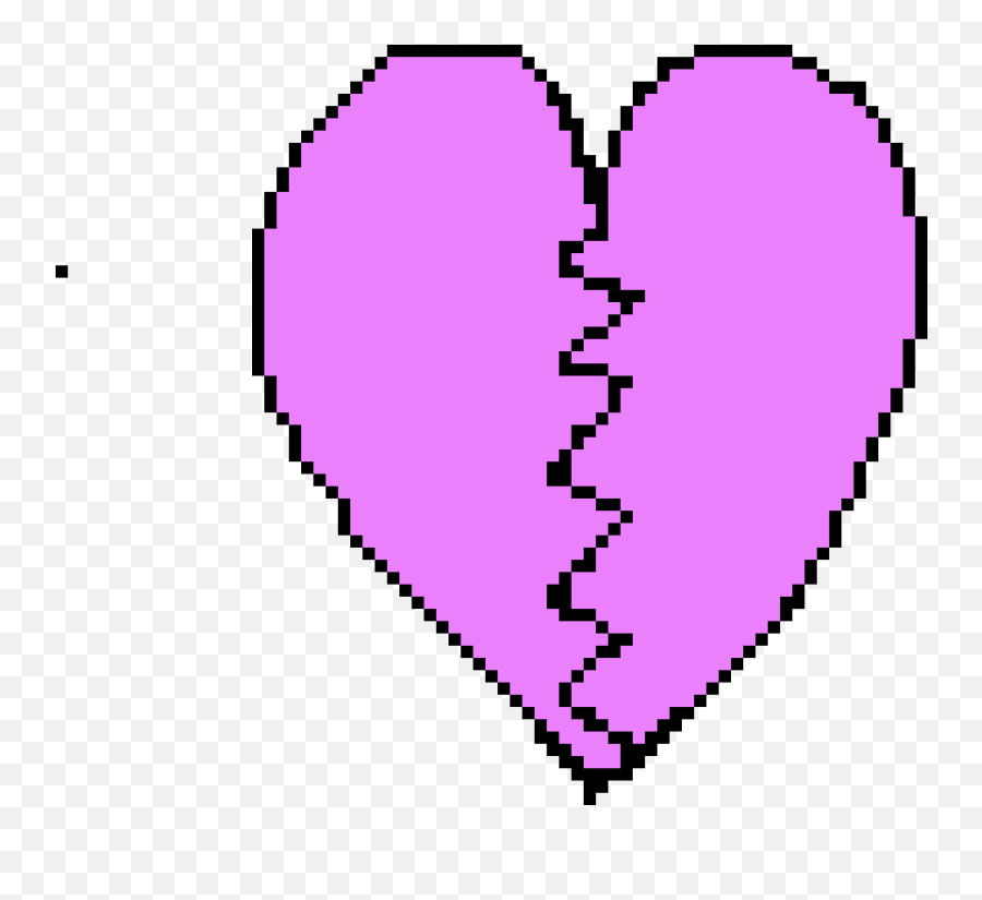 Pixilart - Purple Broken Heart By Koalasarecool82 Purple Broken Heart Png,Purple Heart Png
