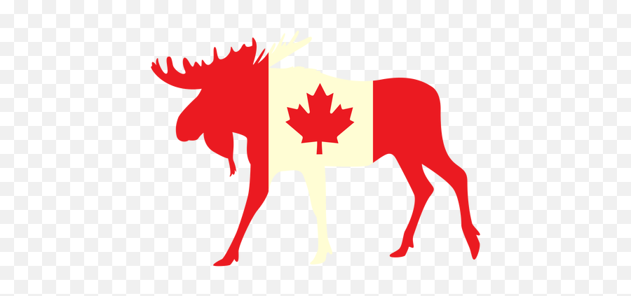 Download Moose With Canada Flag Flat Transparent Png U0026 Svg Vector File Canada Flag Moose Silhouette Png Free Transparent Png Images Pngaaa Com