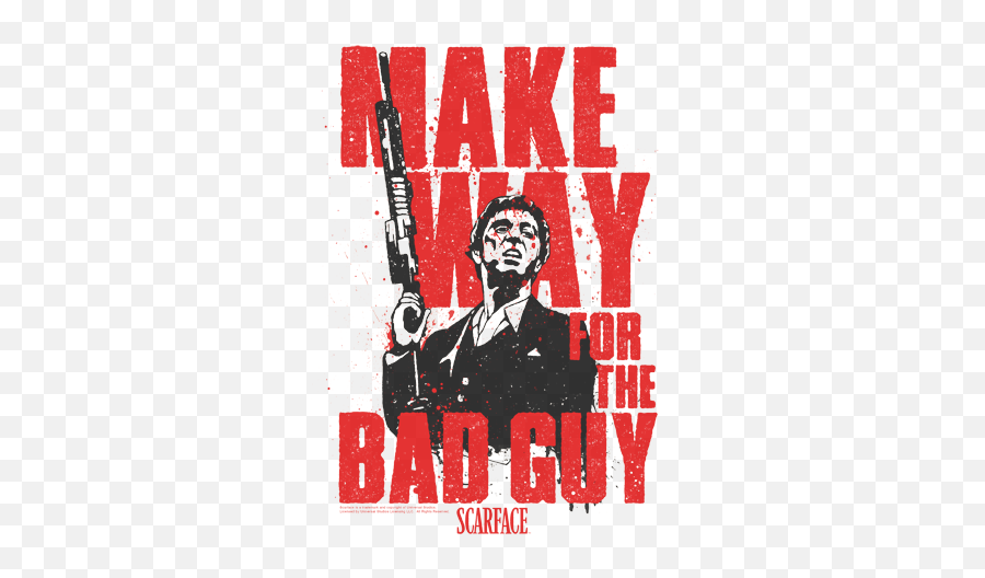 Download Scarface Make Way Juniors T - Shirt Poster Full Png,Scarface Png