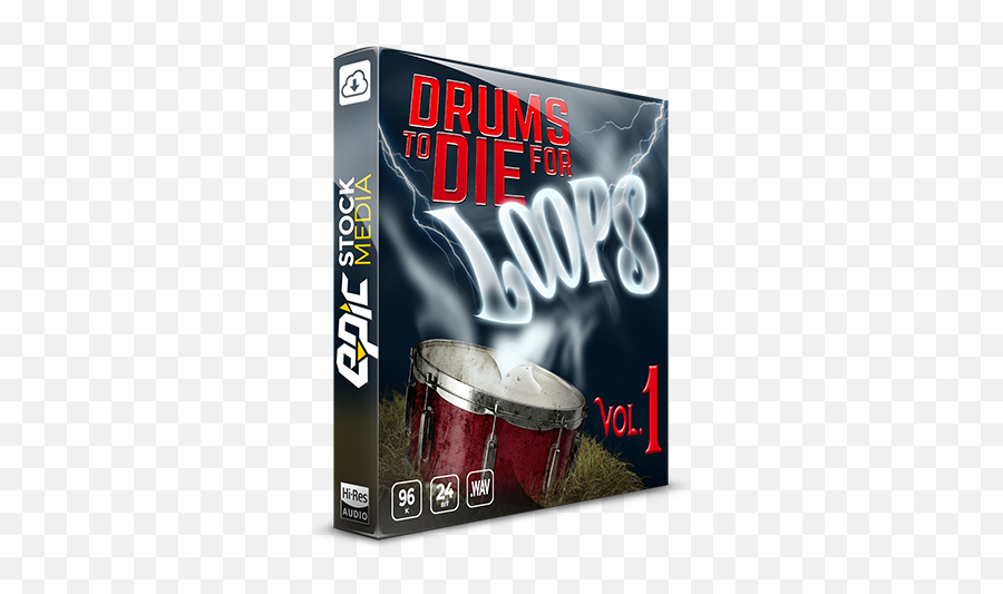 Drums To Die For Loops Vol 1 - Drumhead Png,Drum Set Transparent Background