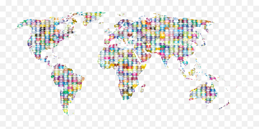 Clipart World Puzzle Transparent Free - South Southeast Asia Png,Jigsaw Png