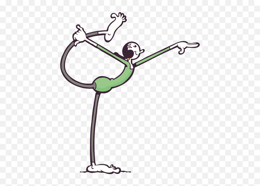 Standing Pose Imagens Românticas Yoga Para Crianças - Olive Oyl Yoga Png,Gumby Png