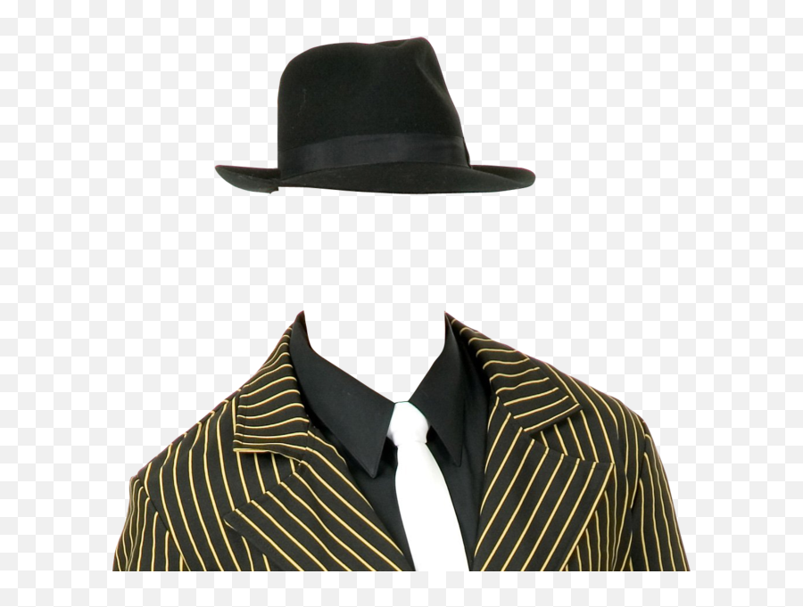 Headless Gangster With Fedora Hat Hq - Gangster In Fedora Png,Gangster Hat Png