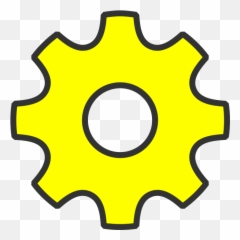 Settings Yellow Icon Clip Art Transparent PNG