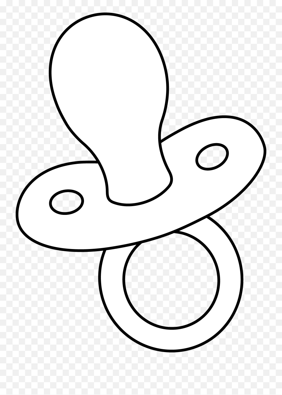 pacifier outline