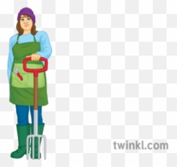 Gardener Illustration - Twinkl Shovel Png,Gardener Png