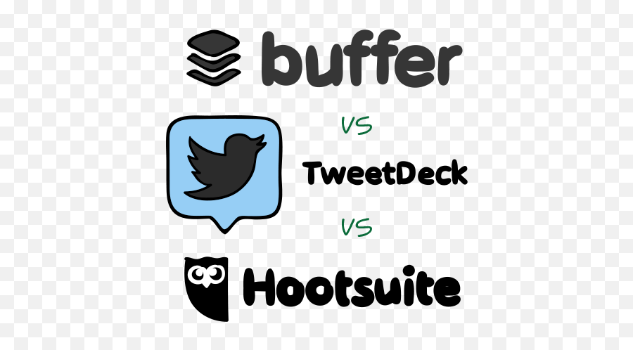 Compare Social Media Management Tools Buffer Tweetdeck And - Language Png,Hootsuite Logo Png